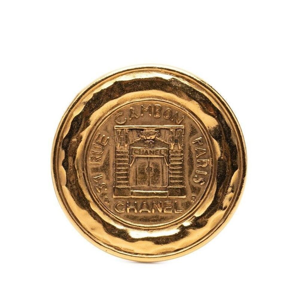 Chanel 31 Rue Cambon Brooch Gold Plated